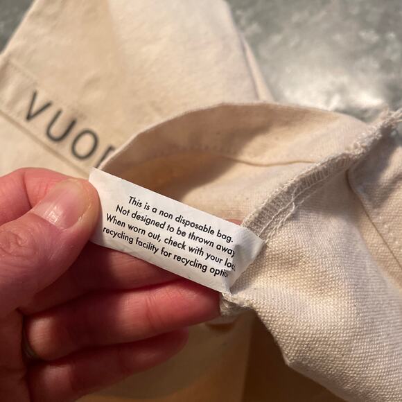 Vuori The Rise The Shine Canvas Extra Large Tote Bag Limited Edition Reusable - Picture 6 of 10